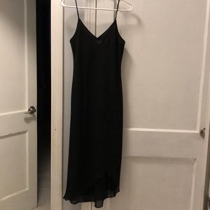 Black dress elegant and worn only once!